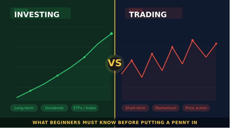 Stock investing vs stock trading